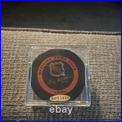 Wayne Gretzky Signed New York Rangers NHL Hockey Puck BAS Authenticated
