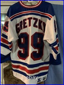 Wayne Gretzky Signed New York Rangers Starter White Hockey Jersey AUTOGRAPH