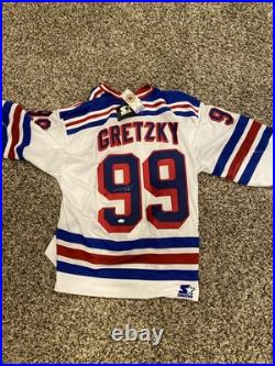 Wayne Gretzky Signed Official NY Rangers Starter Jersey Size 56 NEW JSA COA