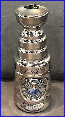 Wayne Gretzky Signed Oilers 1987 Mini Stanley Cup Trophy /250 Auto UDA COA HOF