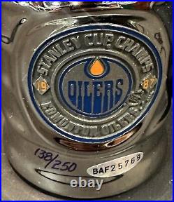 Wayne Gretzky Signed Oilers 1987 Mini Stanley Cup Trophy /250 Auto UDA COA HOF