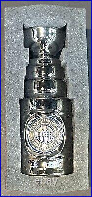 Wayne Gretzky Signed Oilers 1987 Mini Stanley Cup Trophy /250 Auto UDA COA HOF