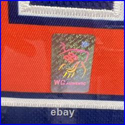 Wayne Gretzky Signed Oilers Framed Jersey 34x42 withGretzky Authentic Hologram