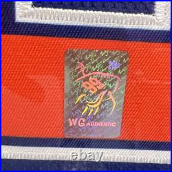 Wayne Gretzky Signed Oilers Framed Jersey 34x42 withGretzky Authentic Hologram