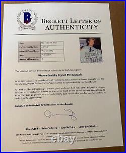 Wayne Gretzky Signed Photo 8 X 10 Autographed Beckett Authentication Loa Bas