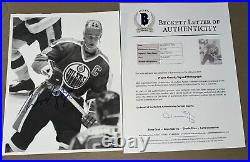 Wayne Gretzky Signed Photo 8 X 10 Autographed Beckett Authentication Loa Bas