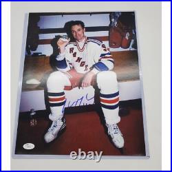 Wayne Gretzky Signed Photo New York Rangers 11X14 JSA COA