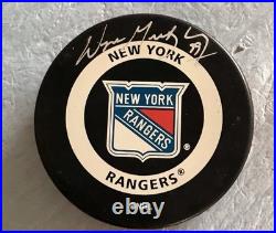 Wayne Gretzky Signed Rangers Official Game Puck WGA COA. Signed 3/1/2000