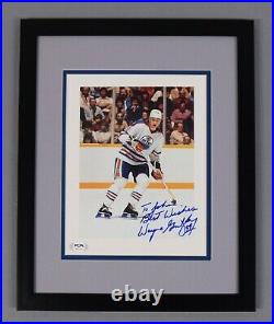 Wayne Gretzky Signed Rare Vintage Auto Autograph 11x14 Oilers Photo Psa/dna