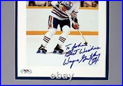 Wayne Gretzky Signed Rare Vintage Auto Autograph 11x14 Oilers Photo Psa/dna