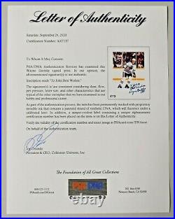 Wayne Gretzky Signed Rare Vintage Auto Autograph 11x14 Oilers Photo Psa/dna