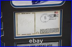 Wayne Gretzky Signed Scoring Record FDC 2/24/82 Framed RARE COA 27x19