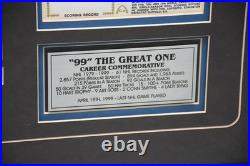 Wayne Gretzky Signed Scoring Record FDC 2/24/82 Framed RARE COA 27x19