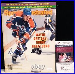 Wayne Gretzky Signed Sports Illustrated 2/15/82 COA = GOING GREAT GUNS