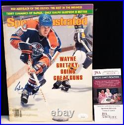 Wayne Gretzky Signed Sports Illustrated 2/15/82 COA = GOING GREAT GUNS