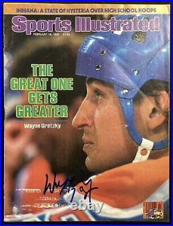 Wayne Gretzky Signed Sports Illustrated 2/18/85 EO Oilers HOF Autograph PSA/DNA