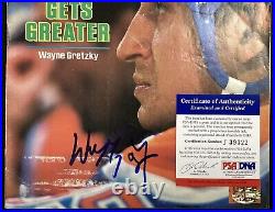 Wayne Gretzky Signed Sports Illustrated 2/18/85 EO Oilers HOF Autograph PSA/DNA