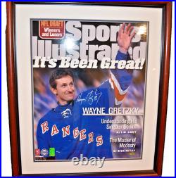 Wayne Gretzky Signed Sports Illustrated Cover Framed Limited Edition #34/99 COA