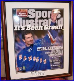 Wayne Gretzky Signed Sports Illustrated Cover Framed Limited Edition #34/99 COA