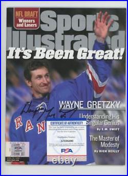 Wayne Gretzky Signed Sports Illustrated SI Magazine April 26, 1999 PSA/DNA auto