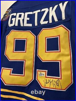 Wayne Gretzky Signed St Louis Blues Jersey Autographed Beckett BAS LOA