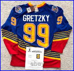 Wayne Gretzky Signed St Louis Blues Mitchell & Ness Authentic 1995-96 Jersey BAS