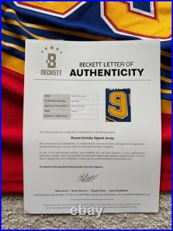 Wayne Gretzky Signed St Louis Blues Mitchell & Ness Authentic 1995-96 Jersey BAS