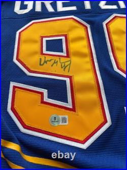 Wayne Gretzky Signed St Louis Blues Mitchell & Ness Authentic 1995-96 Jersey BAS