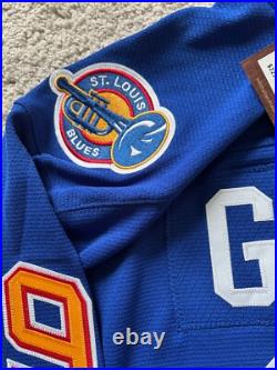 Wayne Gretzky Signed St Louis Blues Mitchell & Ness Authentic 1995-96 Jersey BAS