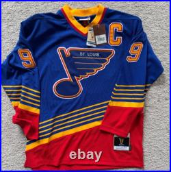 Wayne Gretzky Signed St Louis Blues Mitchell & Ness Authentic 1995-96 Jersey BAS
