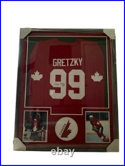Wayne Gretzky Signed Team Canada Custom Framed Jersey Wayne Gretzky Authentic