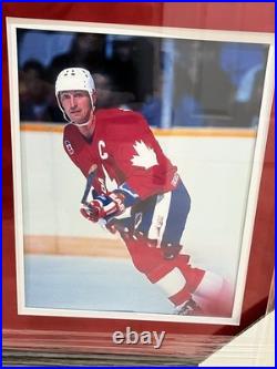 Wayne Gretzky Signed Team Canada Custom Framed Jersey Wayne Gretzky Authentic