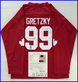 Wayne Gretzky Signed Team Canada Hockey Jersey JSA LOA WGA #99 Oilers Kings HOF