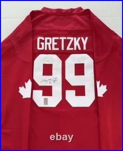 Wayne Gretzky Signed Team Canada Hockey Jersey JSA LOA WGA #99 Oilers Kings HOF