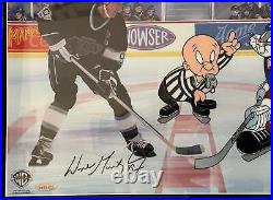 Wayne Gretzky Signed The Great Ones L. E. Cel 368/750 Upper Deck & Warner Bros