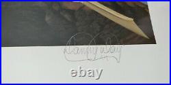Wayne Gretzky Signed UD Danny Day Art Poster 28x22 Global Authentics #/880