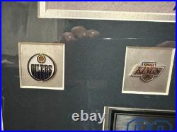 Wayne Gretzky Signed WG Auth. Framed Photo Oilers/Kings/Blues/NYR 26.5x20.5 RARE