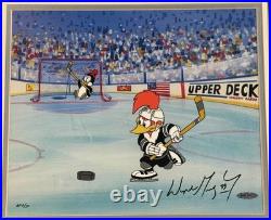 Wayne Gretzky Signed Woody Woodpecker Cel LE 02/50 Auto UDA COA Oilers HOF