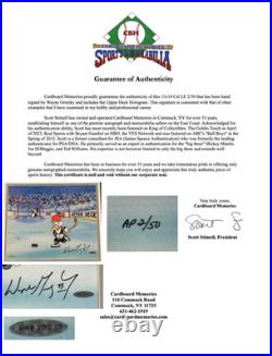 Wayne Gretzky Signed Woody Woodpecker Cel LE 02/50 Auto UDA COA Oilers HOF