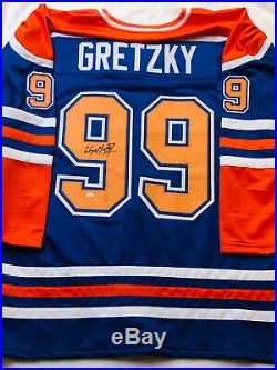 Wayne Gretzky Signed auto Edmonton Oilers Jersey with COA