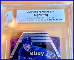 Wayne Gretzky Silver Autographed Ultimate Memorabilia Card 48 out of 90