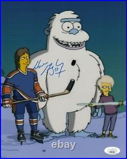 Wayne Gretzky Simpsons Oilers Kings Autographed Signed 8x10 Photo Hockey Jsa Coa