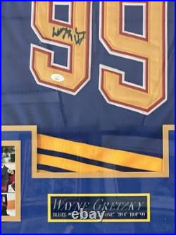Wayne Gretzky St. Louis Blues Autographed Framed Jersey with JSA LOA