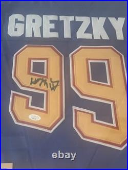 Wayne Gretzky St. Louis Blues Autographed Framed Jersey with JSA LOA