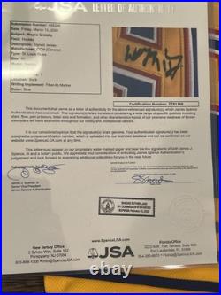Wayne Gretzky St. Louis Blues Autographed Framed Jersey with JSA LOA