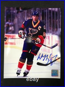 Wayne Gretzky St. Louis Blues Original Autographed 8x10 Photo RARE COA