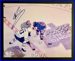 Wayne Gretzky & Sundin signed 8x10 Final Game @ Maple Leaf Gardens 12/19/98