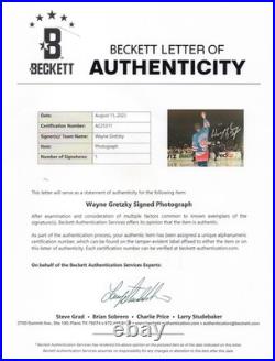 Wayne Gretzky THE GREAT ONE Autographed Signed NEW YORK RANGERS 11x14 Photo BAS