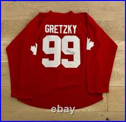 Wayne Gretzky Team Canada Cup 1987 Signed Jersey Psa Coa Authentic Autograph Hof