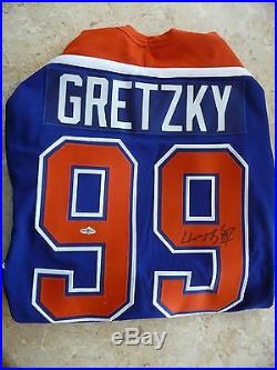 Wayne Gretzky UDA Autographed Edmonton Blue Jersey